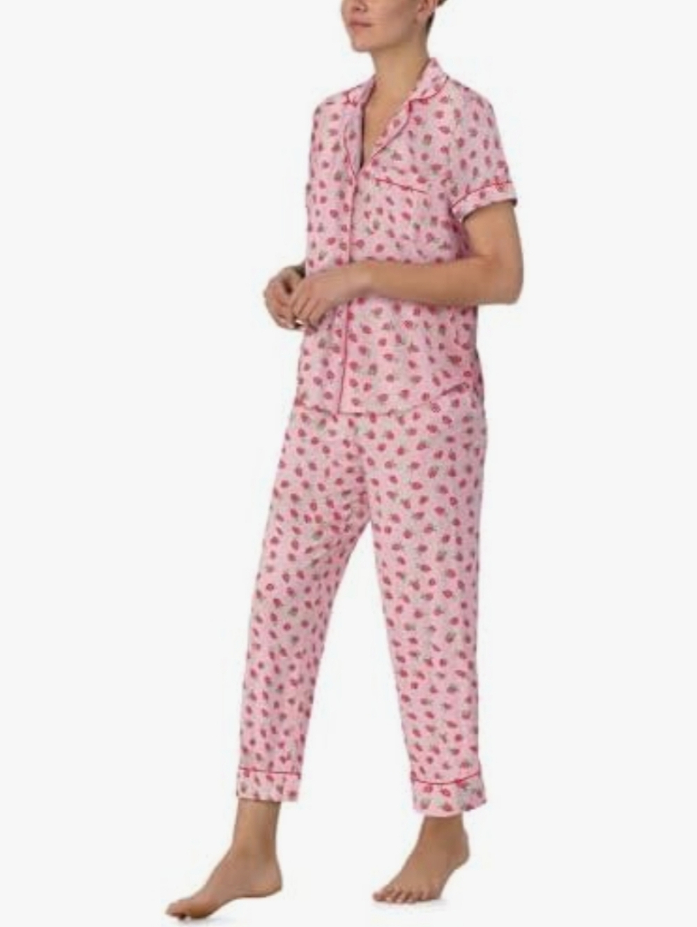 Kate Spade New York Raspberry Design Spring / Summer Pj Set ♠️ - Picture 6 of 9